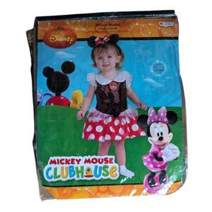 Disney Minnie Mouse Baby Infant Halloween Costume Dress up Size 12-18M NWT